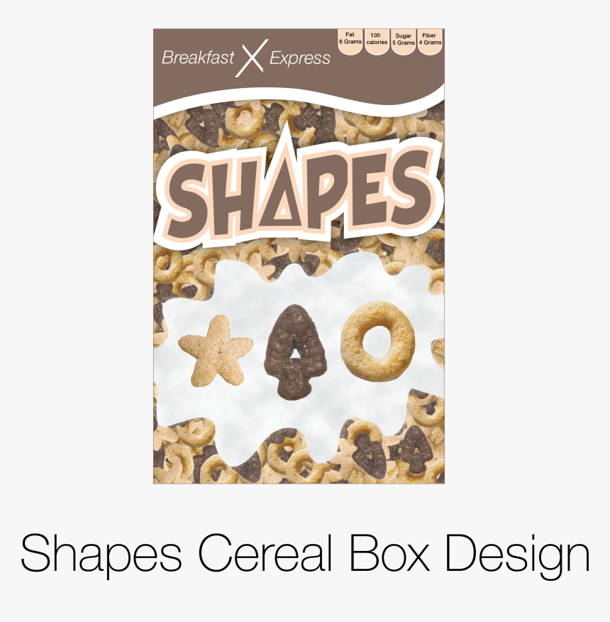 Cereal Box Design For Shapes Cereal - Poster, HD Png Download
