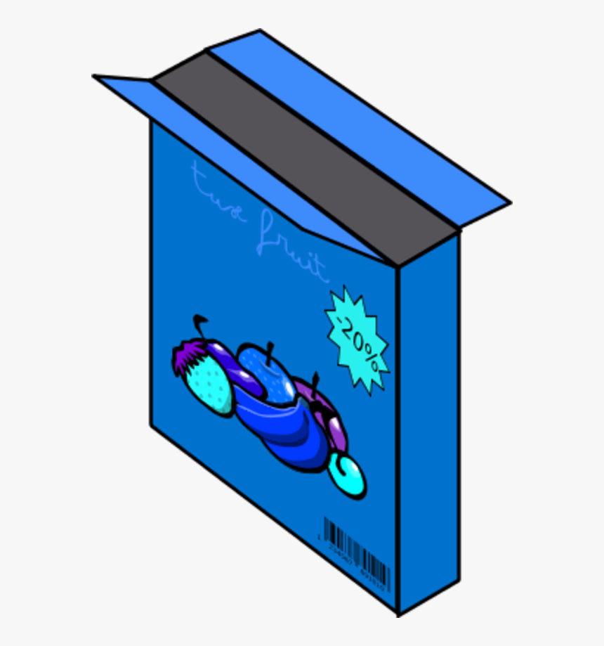 Transparent Box Vector Png - Empty Cereal Box Clipart, Png Download