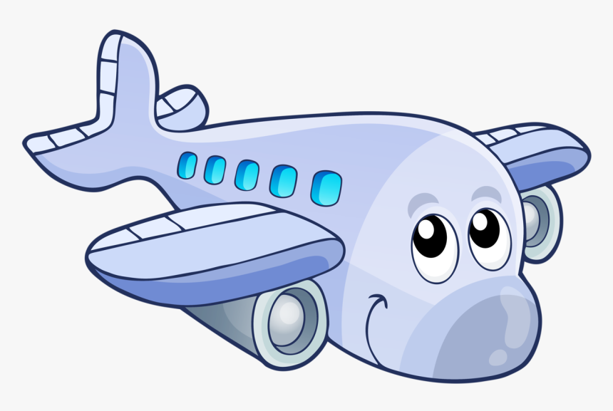 Plane Clipart Emoji - Cartoon Plane Clipart, HD Png Download