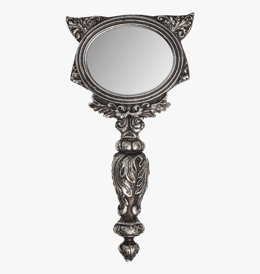 Sacred Cat Hand Mirror - Alchemy Gothic Sacred Cat Hand Mirror, HD Png Download