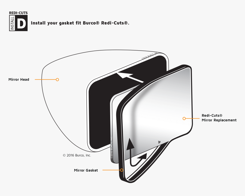 Redicuts Installd - Automotive Side-view Mirror, HD Png Download