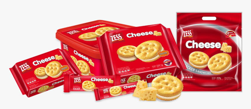 Zess Cracker Sandwiches Cheese - Biscuit, HD Png Download