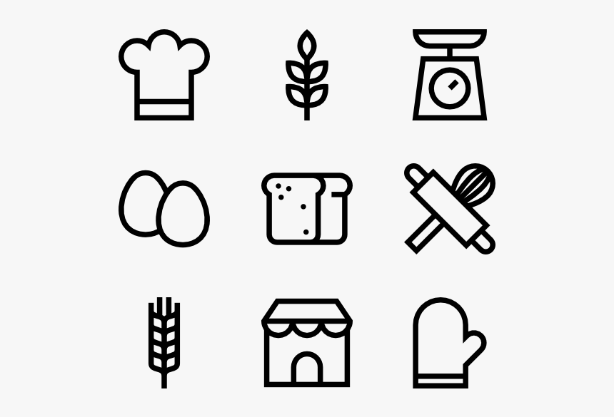 Bakery - Vector Food Icon Png, Transparent Png