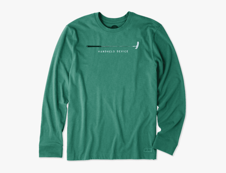 Men S Handheld Device Golf Long Sleeve Crusher Tee - Mens Life Is Good Shirts, HD Png Download