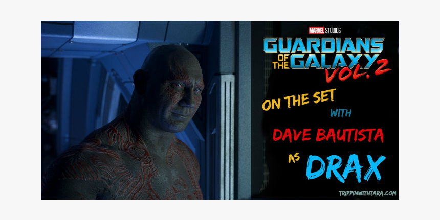 Drax On The Set Of Guardians Of The Galaxy Vol - Poster, HD Png Download