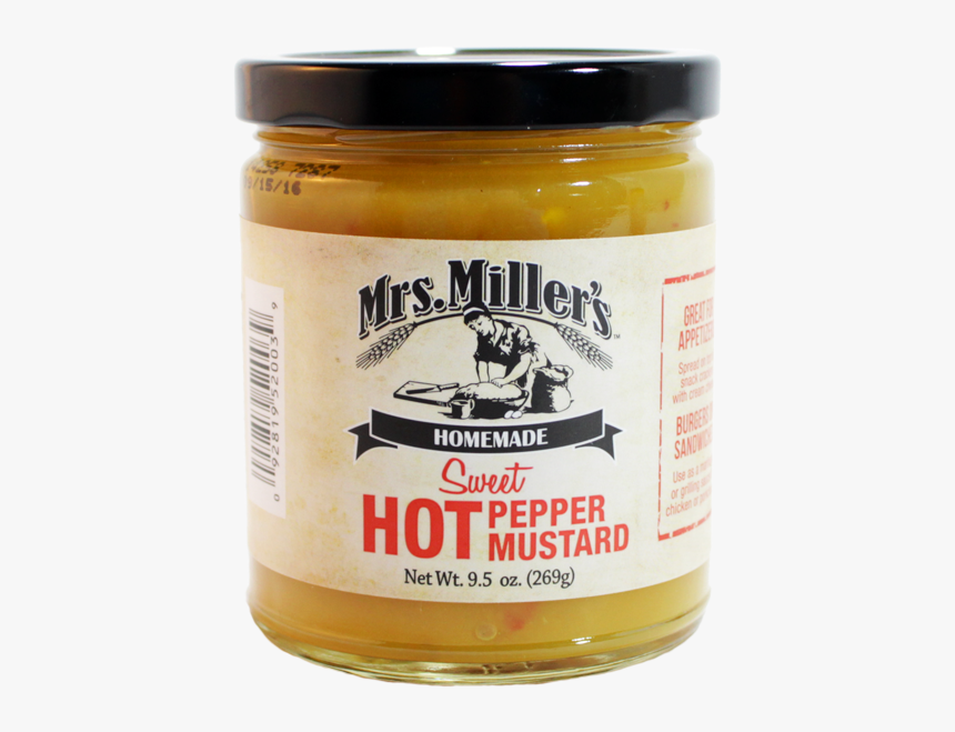 Hot Pepper Mustard - Mrs Miller's Hot Pepper Mustard, HD Png Download