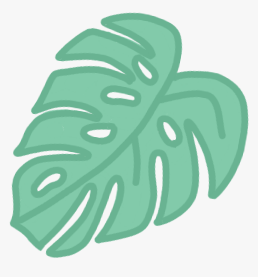 #bananaleaf #jungleleaf #jungle #tree #forest #cute - Cute Cartoon Leaf Png, Transparent Png