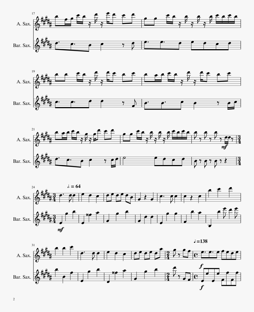Bitch Lasagna Flute Sheet Music, HD Png Download
