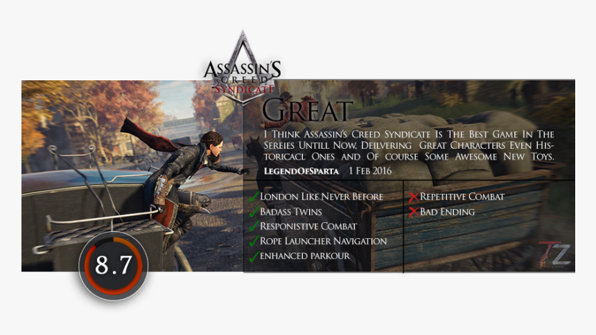 Assassins Creed Syndicate Updates V1 51hf 8dlcs Teamzantix - Kickflip, HD Png Download