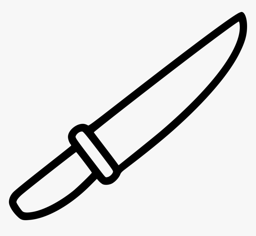 Kitchen Knife - Line Art, HD Png Download