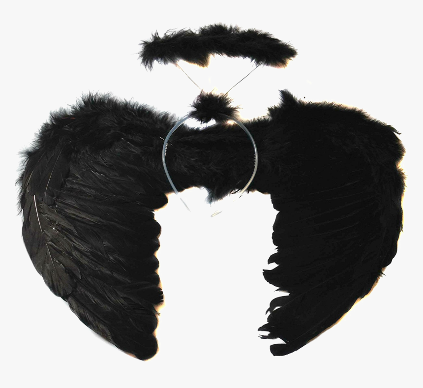 Black Angel Wings Transparent Image - Black Angel Wings Halloween, HD Png Download