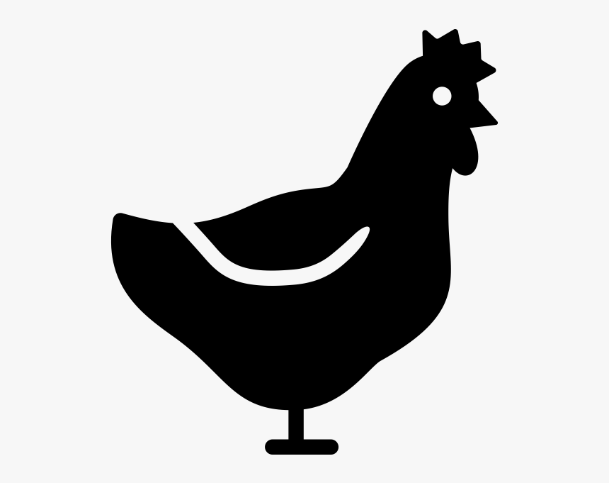 Hen Rubber Stamp - Rooster, HD Png Download
