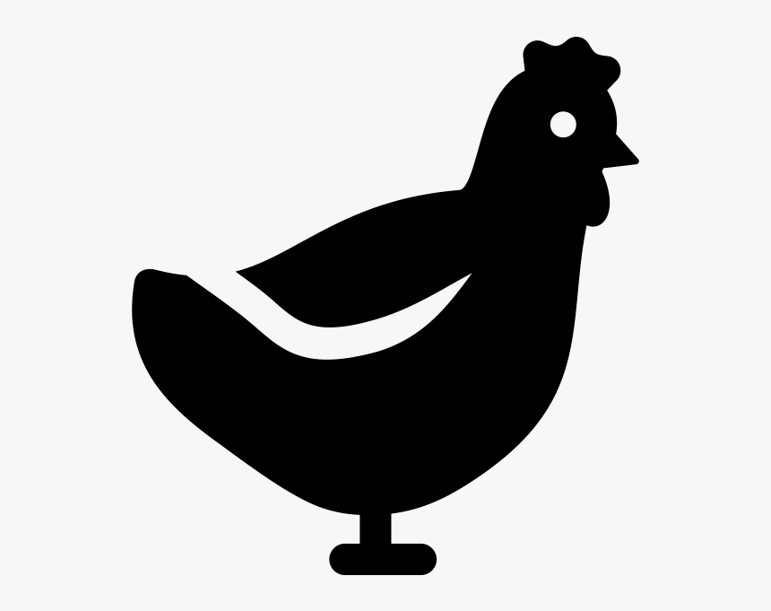 Hen Rubber Stamp - Cartoon, HD Png Download