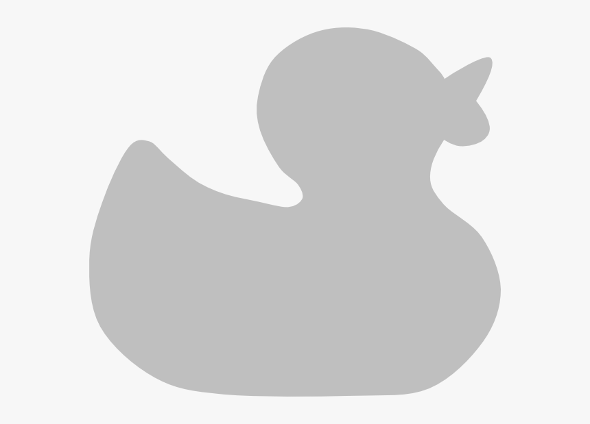 Transparent Rubber Duck Png - Grey Rubber Duck Clipart, Png Download
