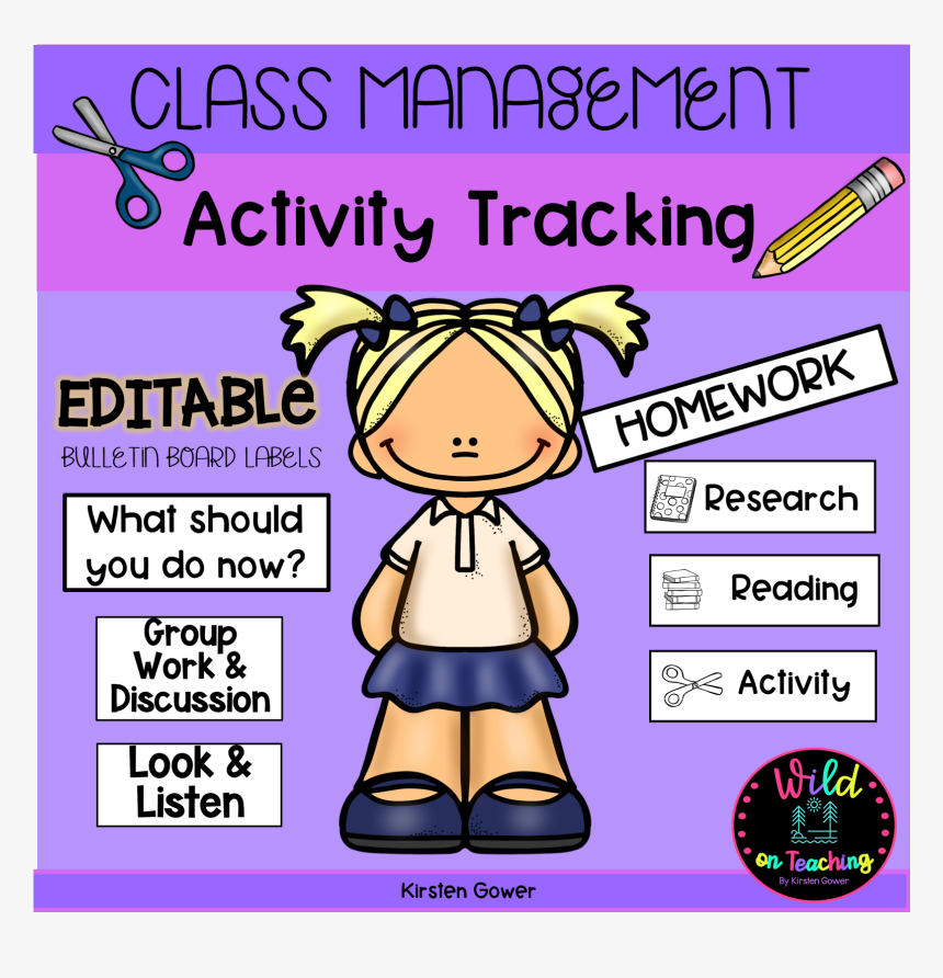 Class Management Activity Tracking Bulletin Board Labels - Bulletin Board Activity, HD Png Download