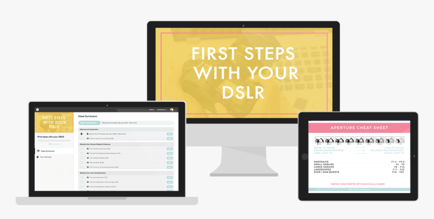 First Steps Dslr Mock Up - Computer Icon, HD Png Download