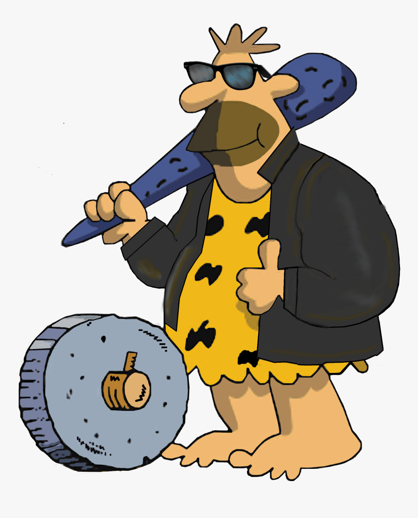 Caveman Wheel , Png Download - Cartoon, Transparent Png