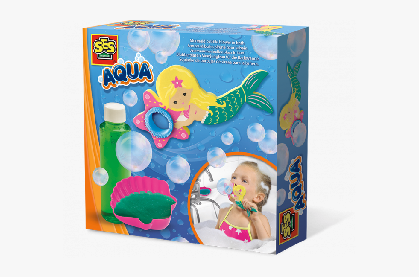 Mermaid Bubble Blower In Bath - Zeemeermin Voor In Bad, HD Png Download