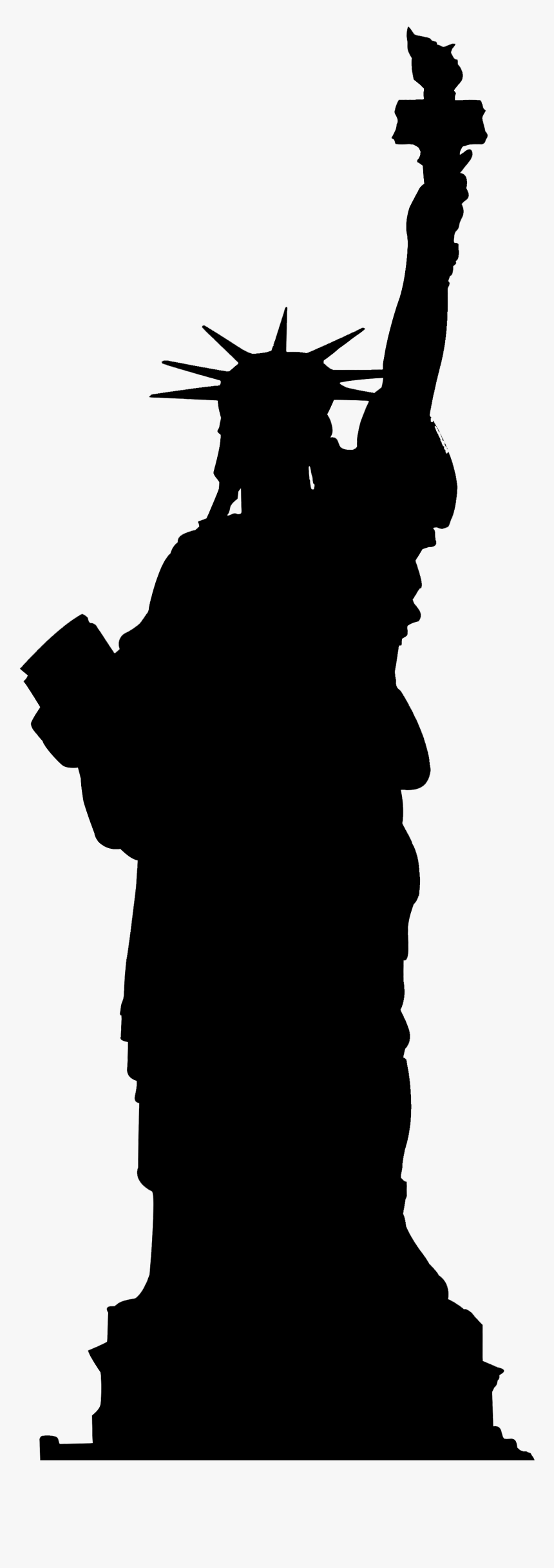 Statue Of Liberty National Monument Silhouette Photography - Transparent Statue Of Liberty Silhouette, HD Png Download