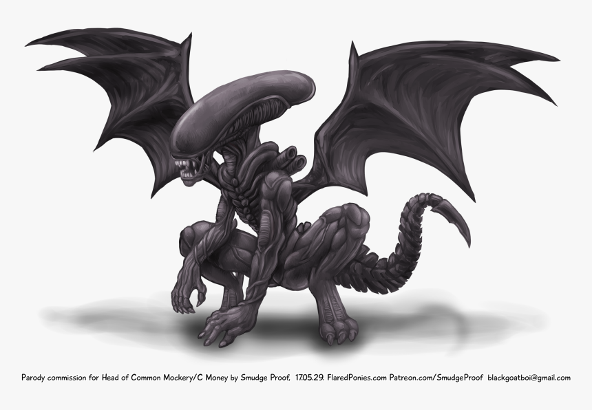 Smudge Proof, Barely Pony Related, Commission, Hybrid, - Xenomorph Transparent Background, HD Png Download