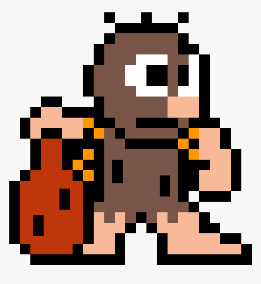 Transparent Caveman Png - Megaman 8 Bit Template, Png Download