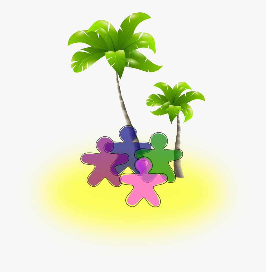 Transparent Paradise Clipart - Palm Tree Png, Png Download