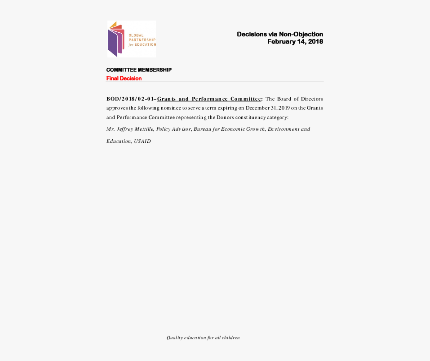 Global Partnership For Education, HD Png Download