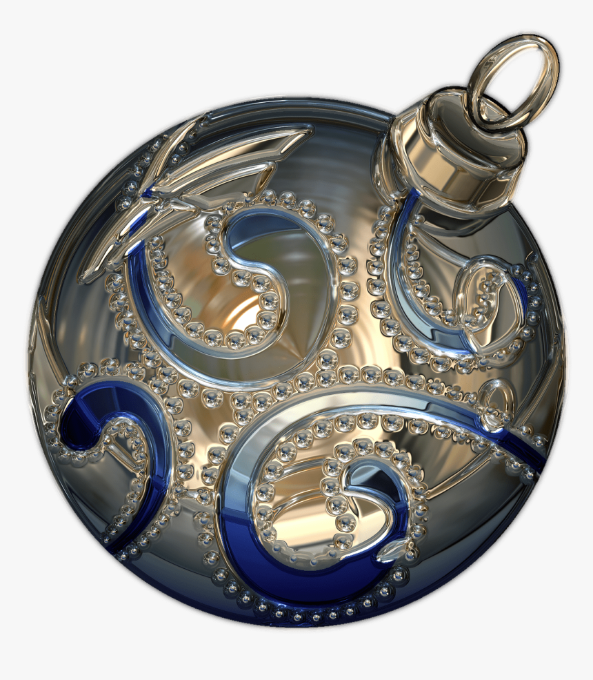 Christmas Bauble With Drawing - Transparent Background Christmas Bauble Image Transparent, HD Png Download