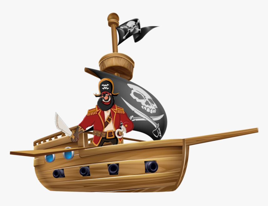 Cartoon Pirate Ship, HD Png Download