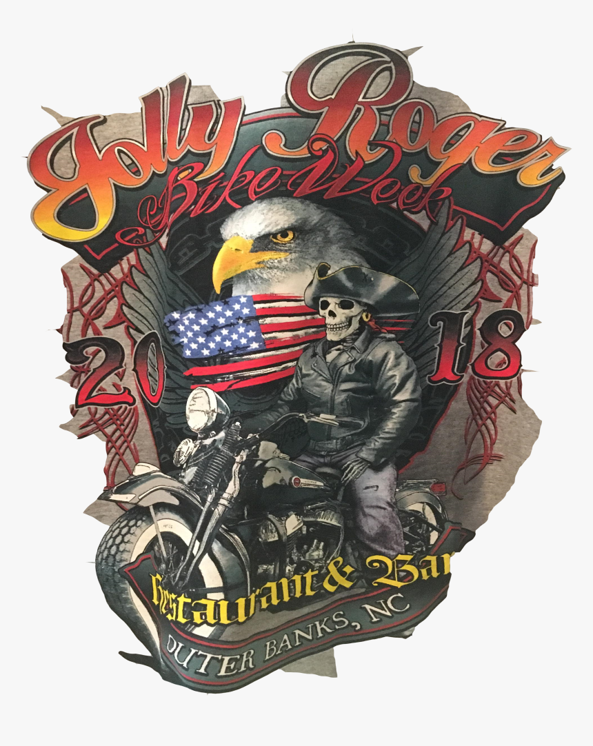 Bike Week T Shirt Jolly Roger Official - Poster, HD Png Download