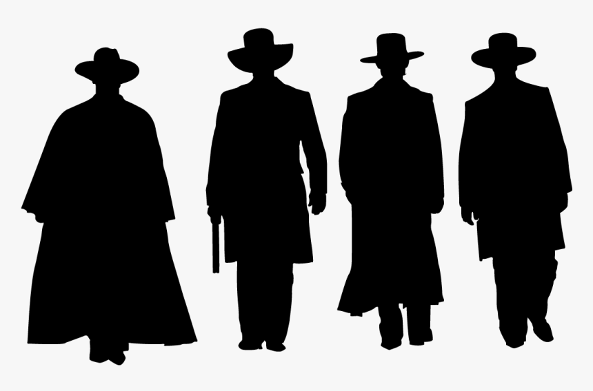 Cowboy Silhouette Png - Tombstone Movie Silhouette, Transparent Png