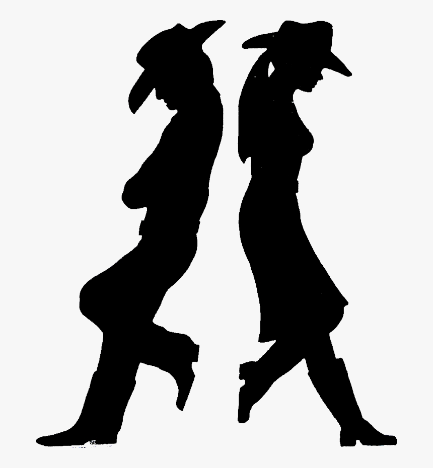 Western Pleasure Horse Silhouette - Cowboy Cowgirl Silhouette, HD Png Download