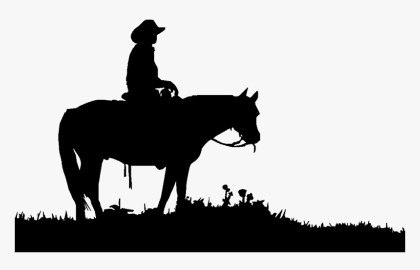 Transparent Horses Cowboy Clipart Freeuse Download - Cowboy On Horse