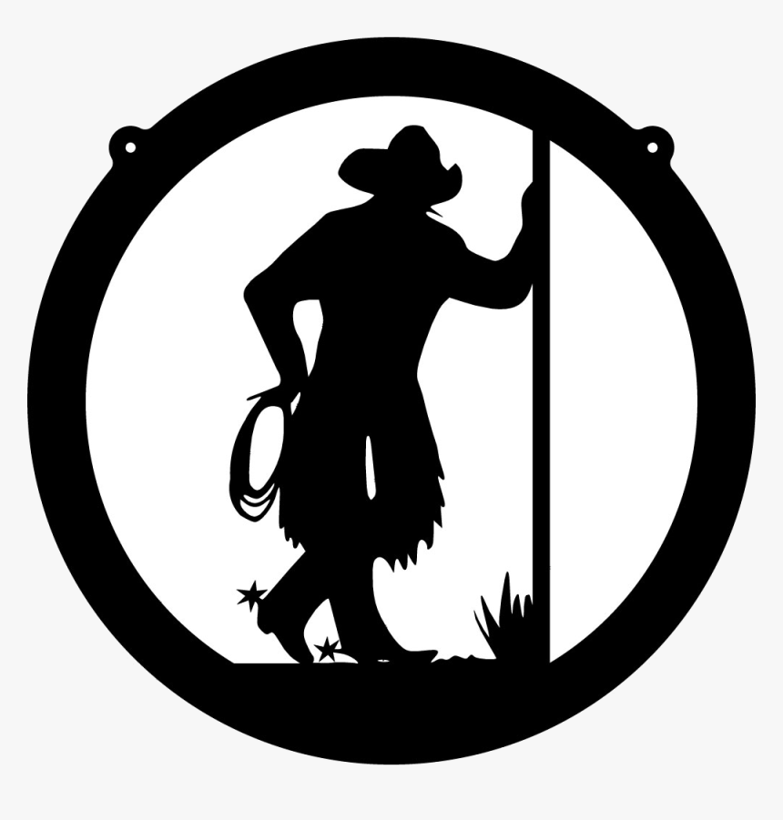 Dallas Cowboys Clip Art Free Image Transparent Png - Cowboy Clipart Black And White, Png Download