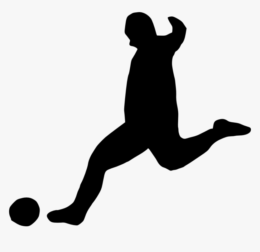 Clip Art Football Player Silhouette Clipart - Png Transparent Silhouette Football Png Clipart, Png Download