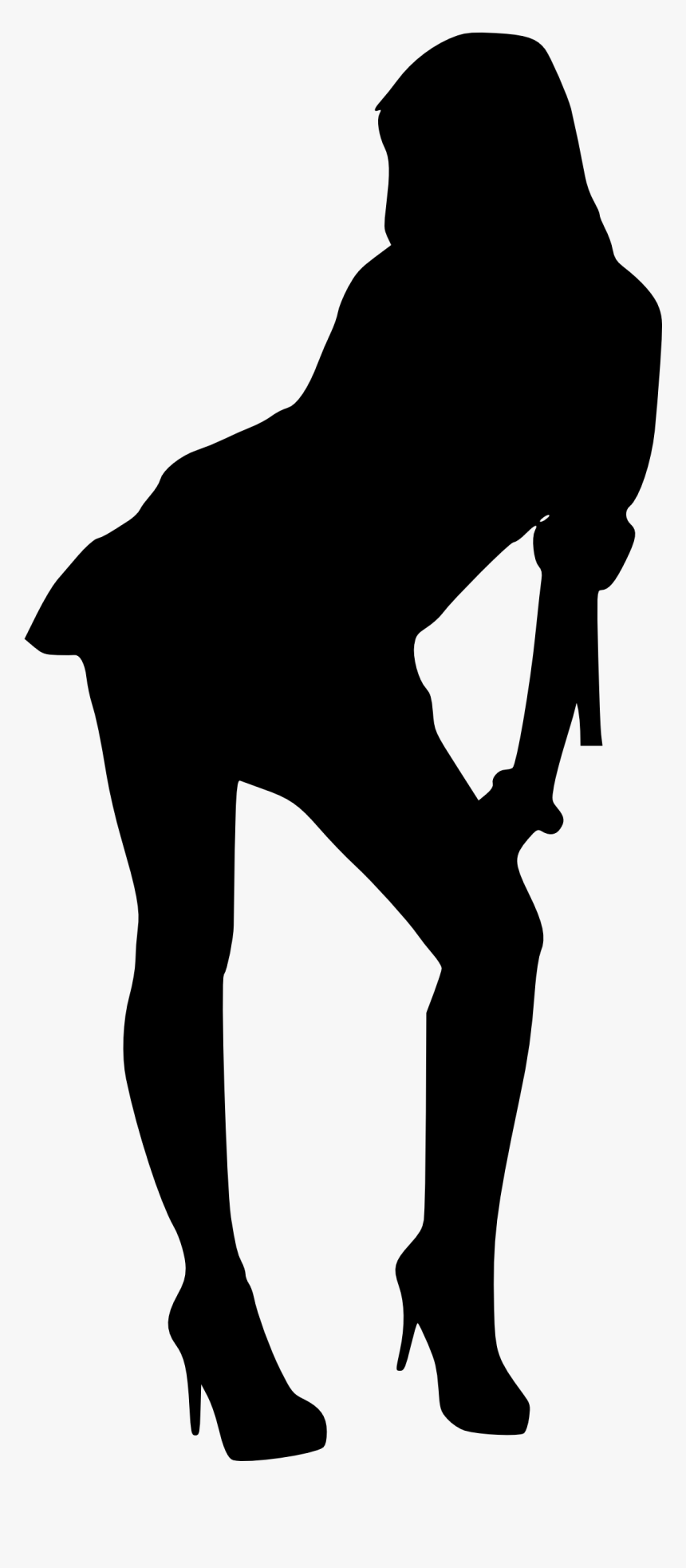 Woman Silhouette Transparent , Transparent Cartoons - Woman Transparent Silhouette, HD Png Download