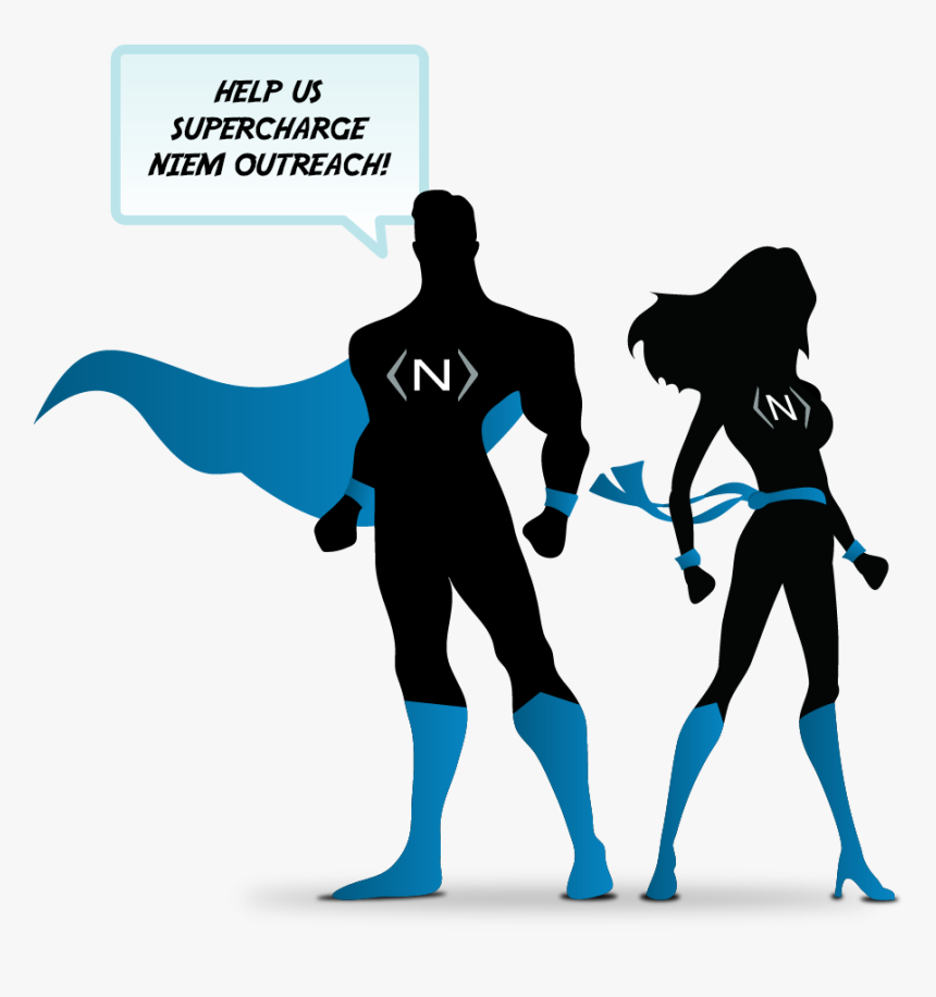 Female Superhero Silhouette Png - Superhero Male And Female Silhouette, Transparent Png