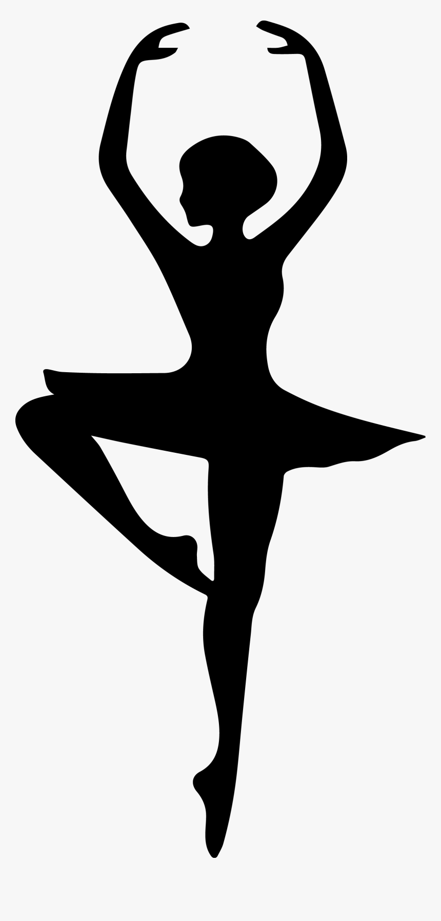 Clip Royalty Free Download Ballet Clipart Ballet Studio - Ballerina Clipart Black And White, HD Png Download