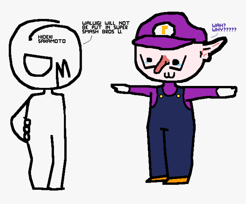 Transparent Waluigi Head Png - Cartoon, Png Download