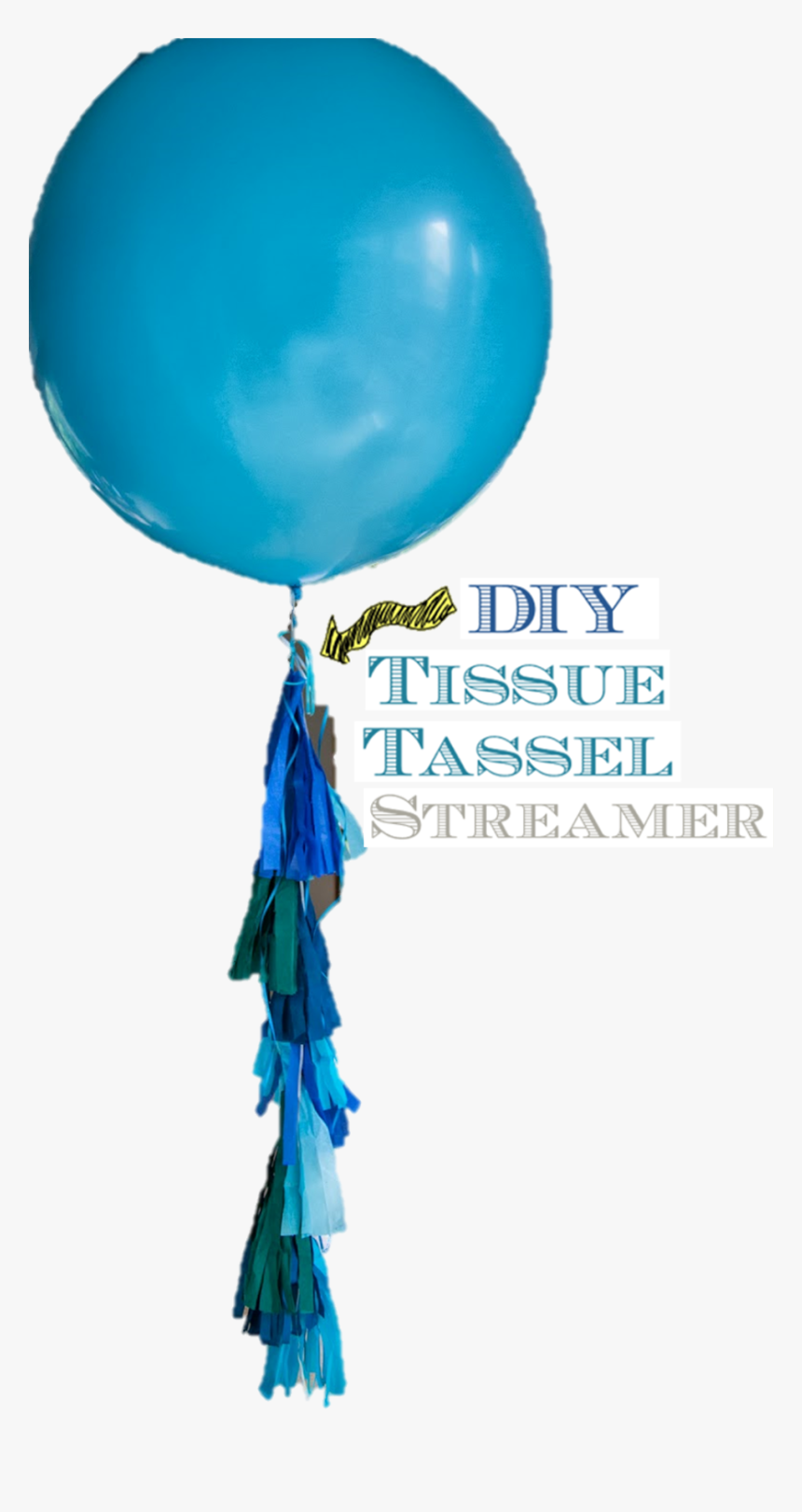 Tissue Tassel Balloon Diy, HD Png Download