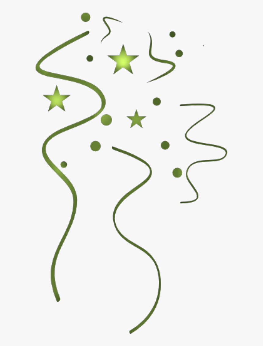 #party #streamers #confetti #stars #birthday #newyear - Birthday Star Png, Transparent Png
