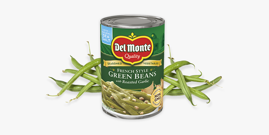 French Style Green Beans With Roasted Garlic - Del Monte Blue Lake Fancy Cut Green Beans, HD Png Download