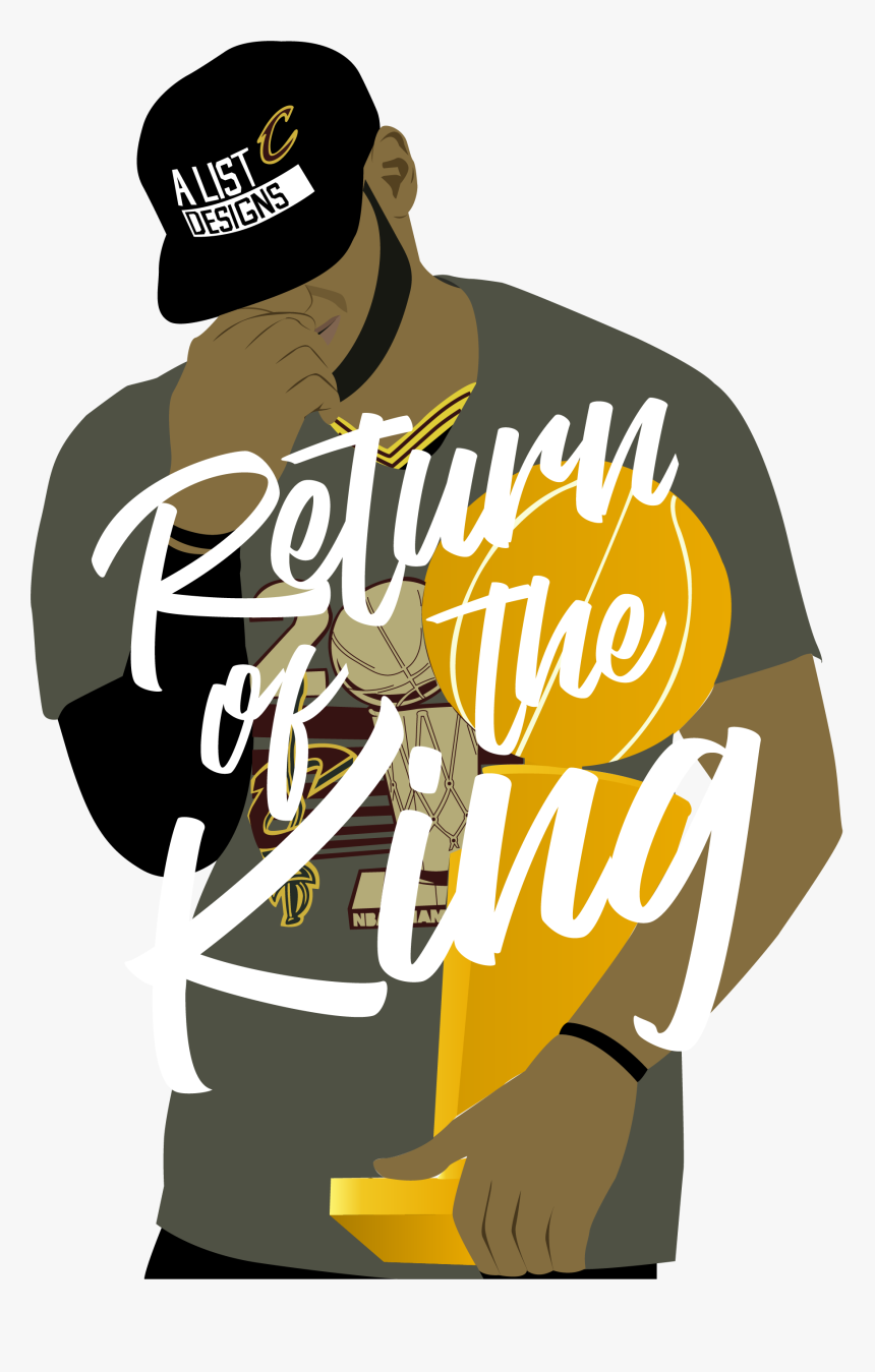 Illustration Of Nba Player Lebron James Holding The - Illustration, HD Png Download