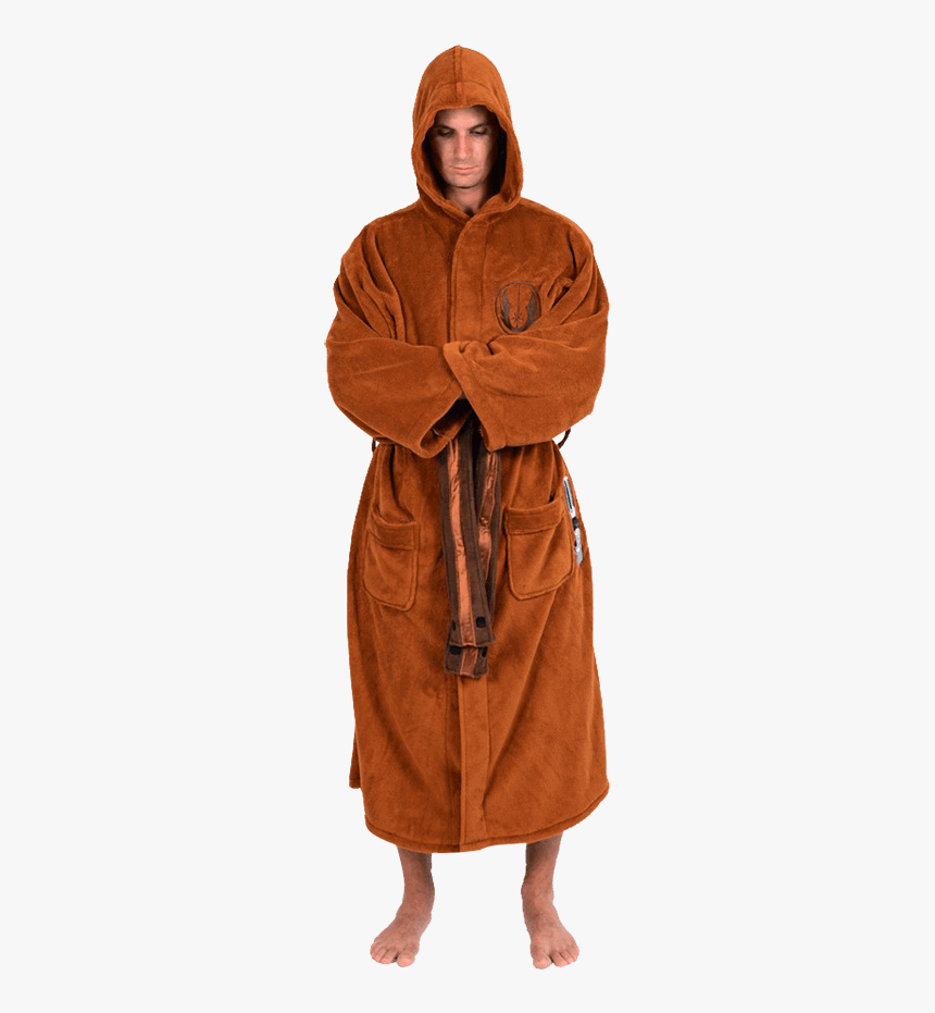 Star Wars Hooded Jedi Fleece Robe - Warmest Bathrobe Men, HD Png Download