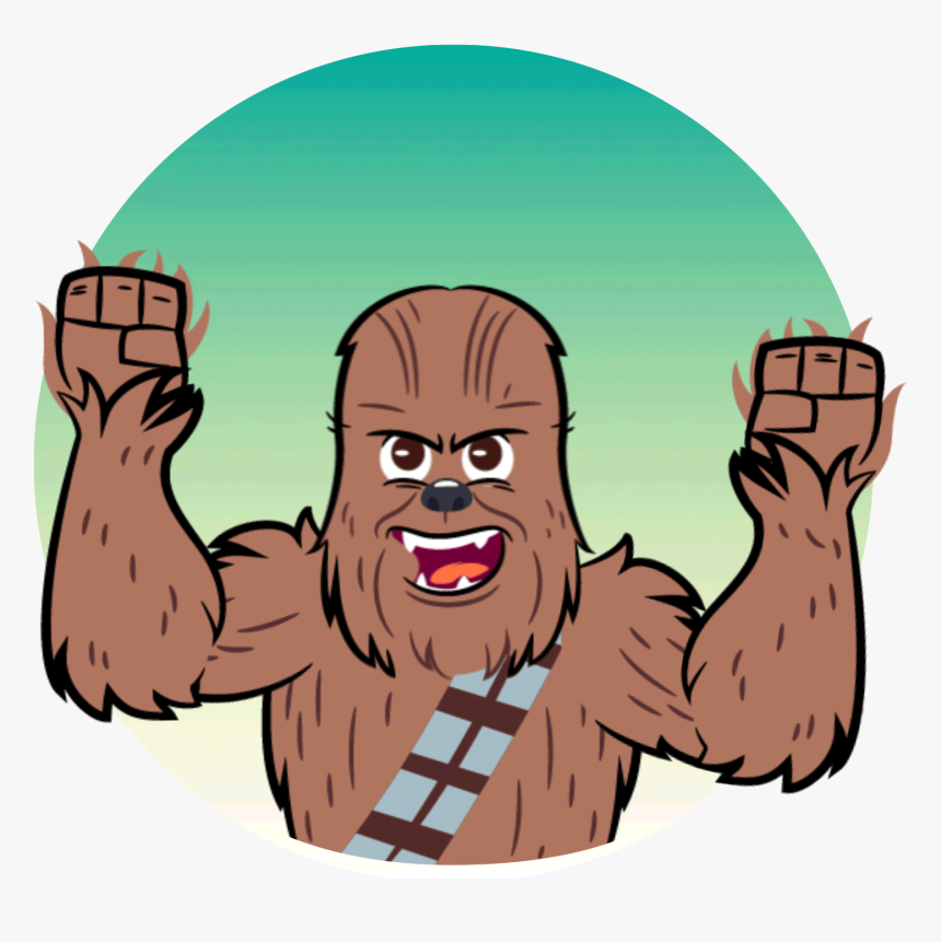 Star Wars The Last Jedi Animated Facebook Messaging - Cartoon Star Wars Gif, HD Png Download