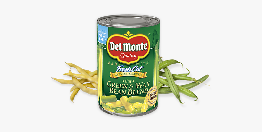 Cut Green & Wax Beans - Del Monte Wax And Green Beans, HD Png Download