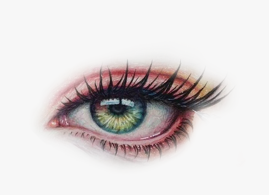 #anime #fatasy #eyes #freetoedit #blue #bluehair #google - Глаза Акварелью, HD Png Download