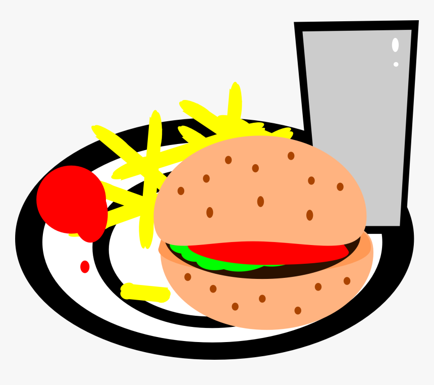 Burger And Fries Clipart Html, HD Png Download