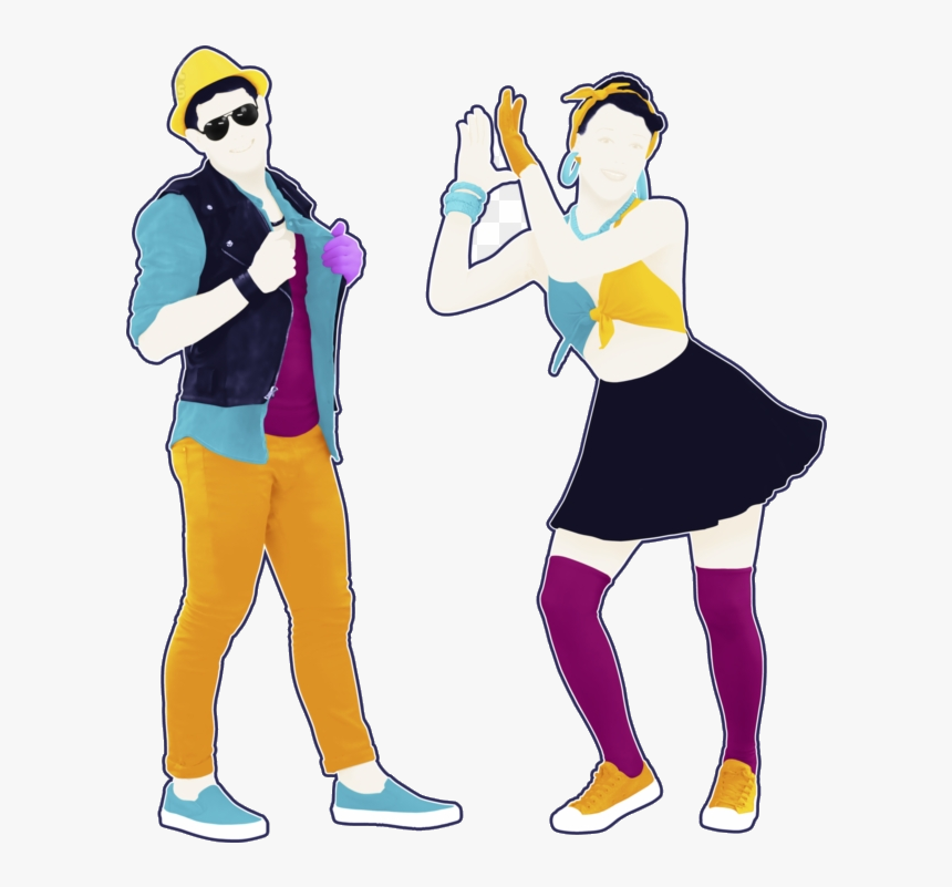 Just Dance Dancers Clipart Transparent Png - Just Dance 2017 Dancers, Png Download