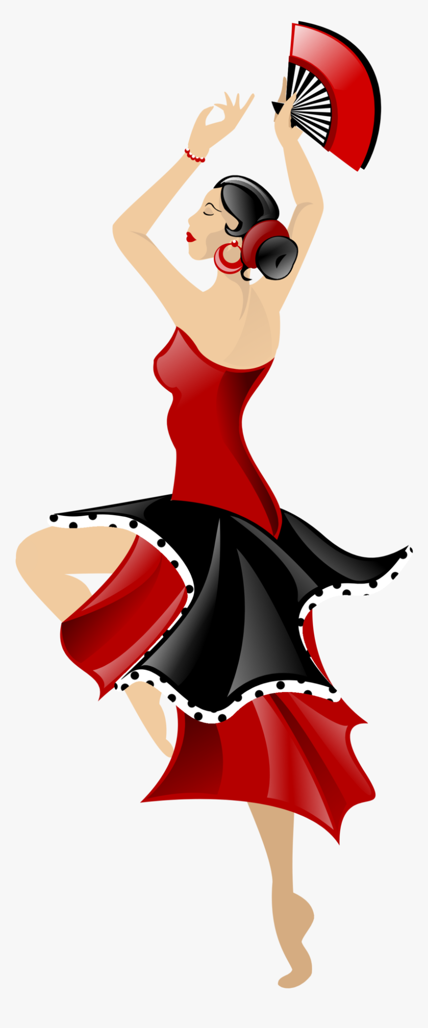 Collection Of Flamenco - Flamenco Dance Clip Art, HD Png Download